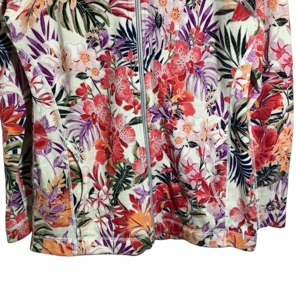 Tommy Bahama Women’s Floral Zip-Front Jacket - Picture 3 of 7